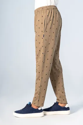 SLEEPWEAR TROUSER OLIVE PRINTED