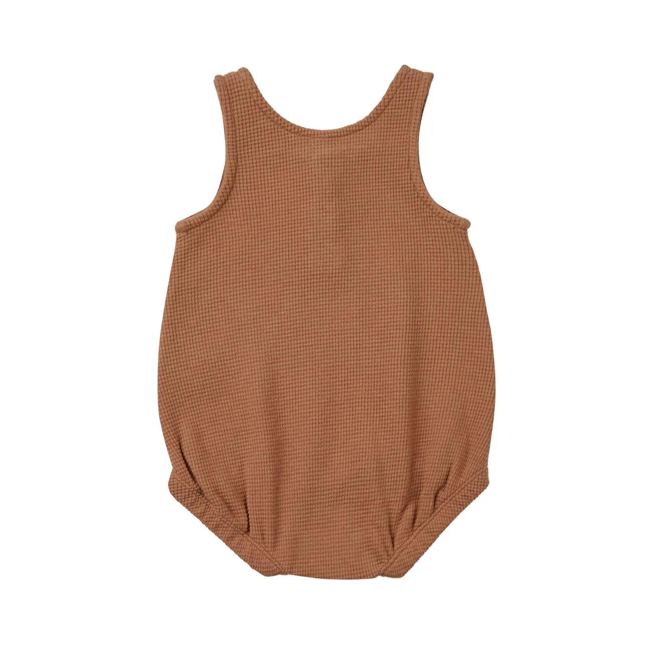Sleeveless Bubble Romper - Clay - FINAL SALE
