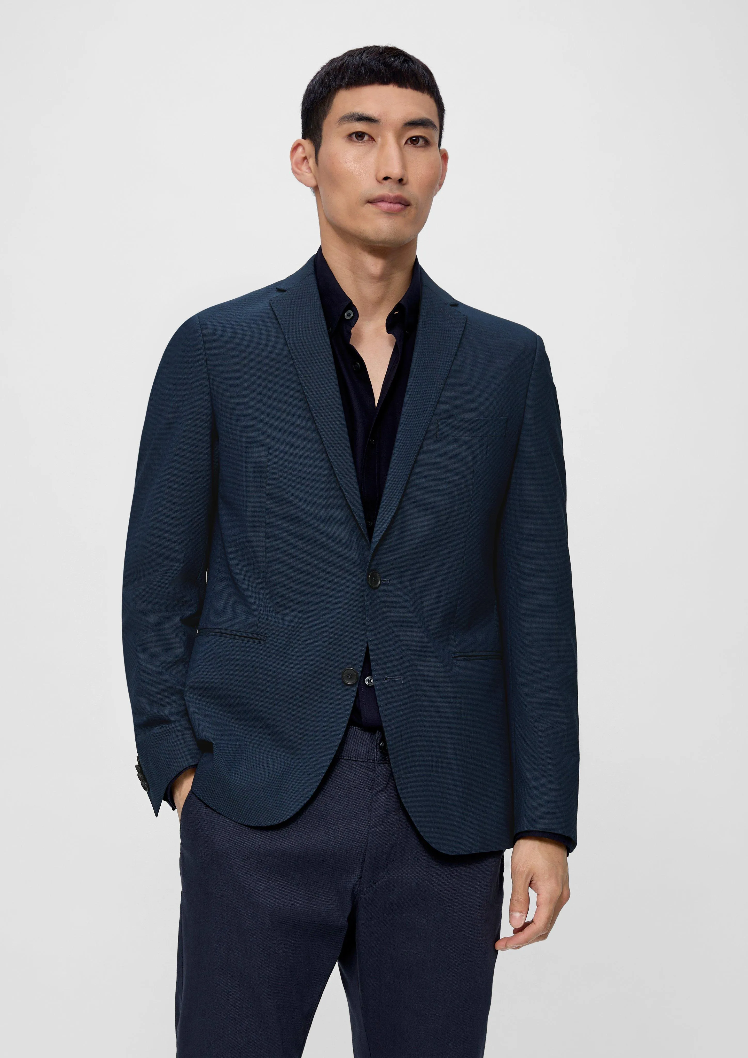 Slim fit: sports jacket in a viscose blend
