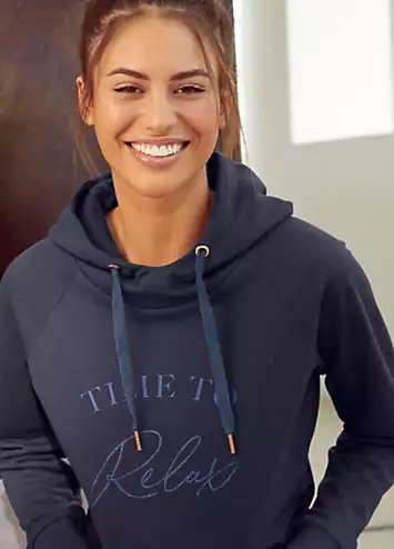 Slogan Print Hoodie by LASCANA | Look Again