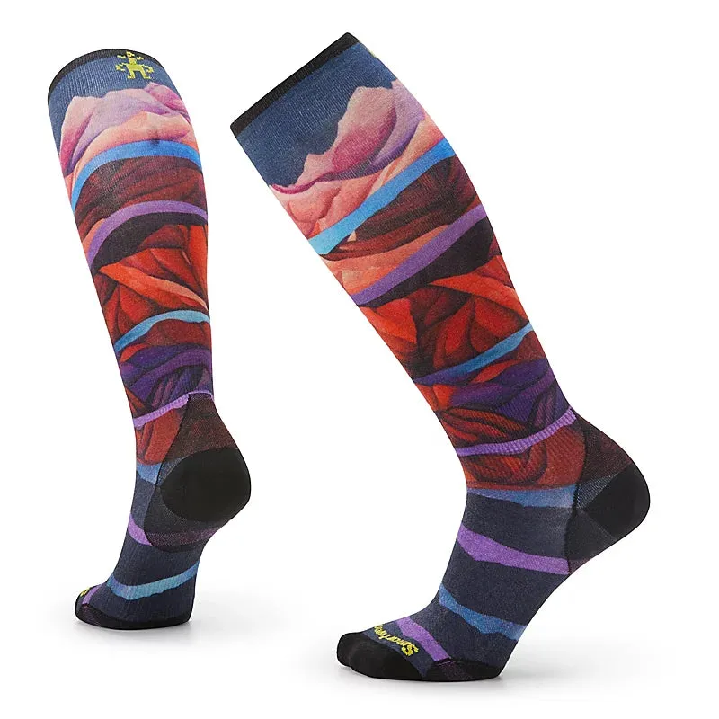 Smartwool Women's Ski Zero Cushion Print OTC Socks