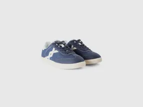 Sneakers in imitation leather - Dark Blue | Benetton