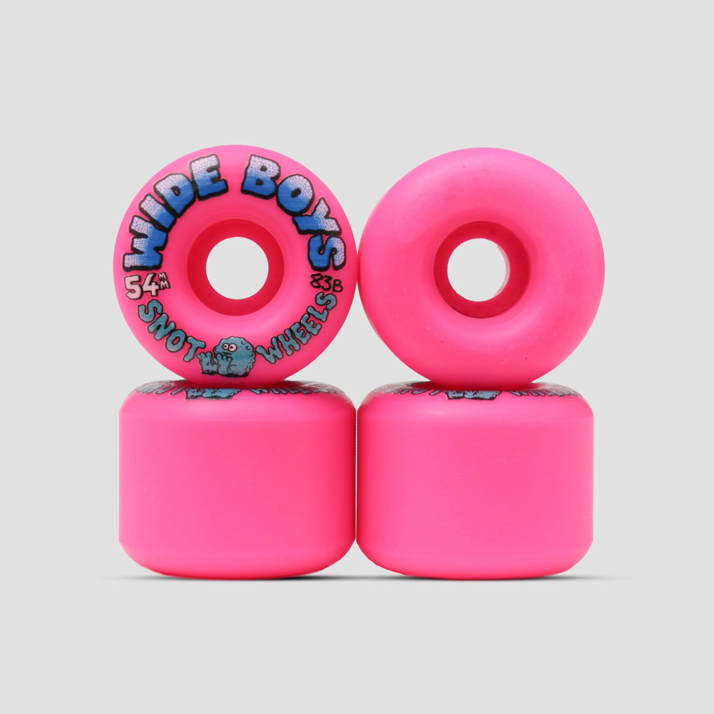 Snot 54mm Wide Boys 83B Skateboard Wheels Flouro Pink