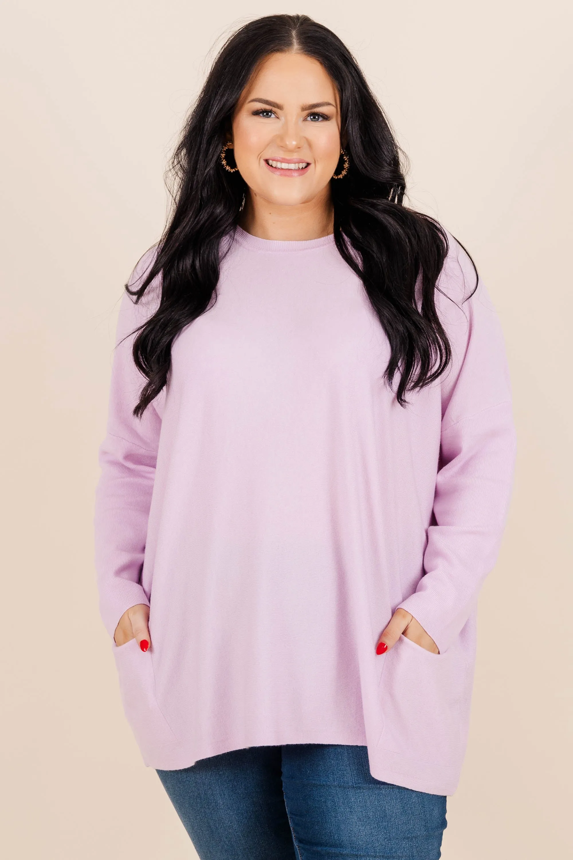 Snow Whispers Tunic, Dusty Lavender