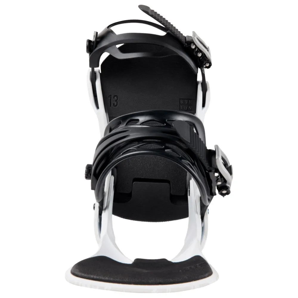 Snowboard binding Burton ---Cartel White Gray