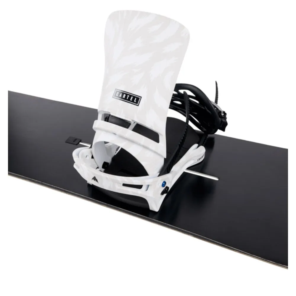 Snowboard binding Burton ---Cartel White Gray