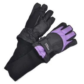 SNOWSTOPPERS SKI GLOVE BLACK/PURPLE