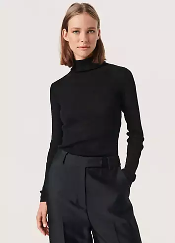 Soaked in Luxury Carina Metallic Knit Slim Fit Pullover | Kaleidoscope