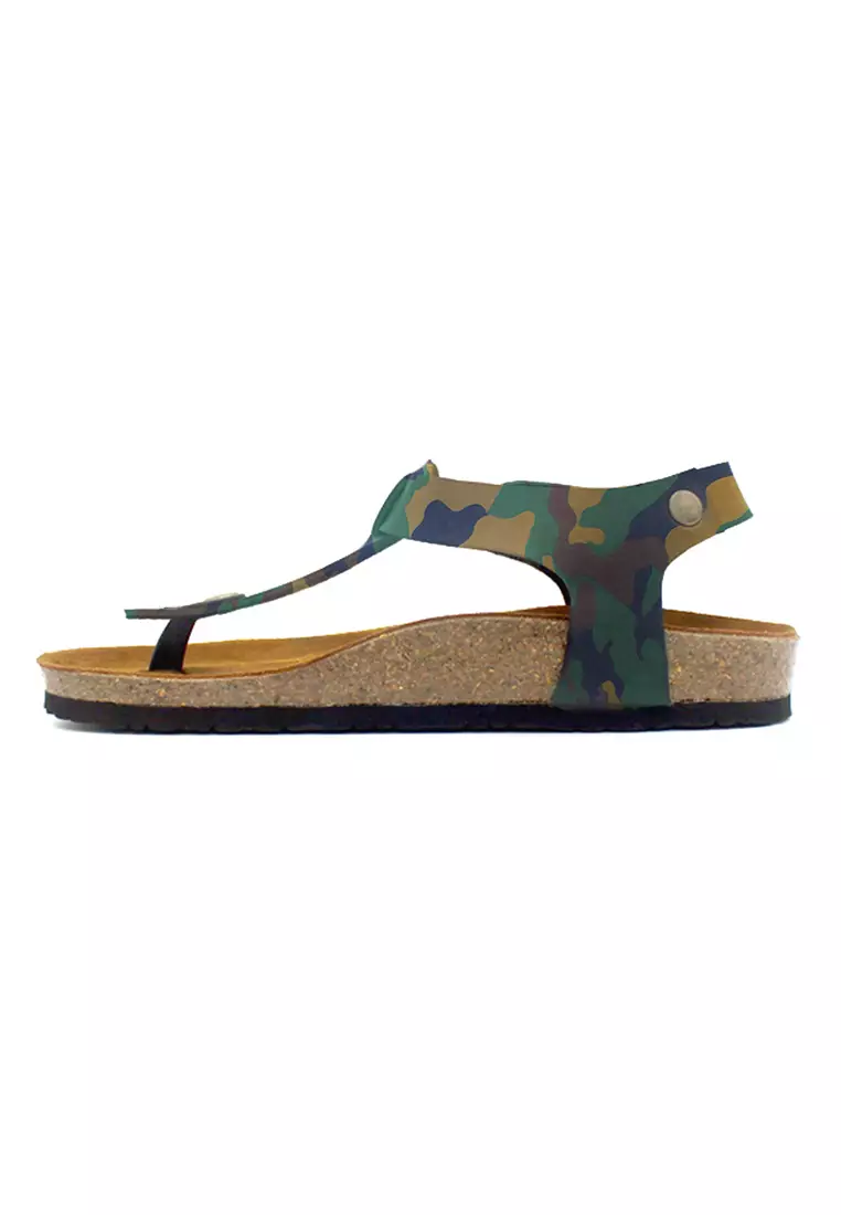 SoleSimple Oxford - Camouflage Leather Sandals & Flip Flops