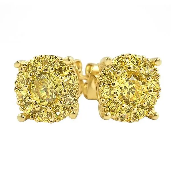 Solitaire Cluster CZ Bling Bling Earrings