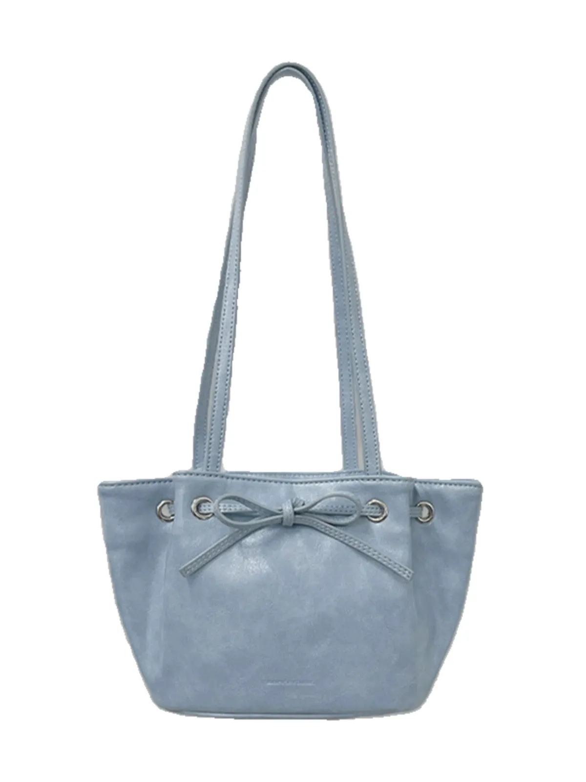 somewherebutterKorean niche dumpling bag bow shoulder handbag commuter armpit bag for women