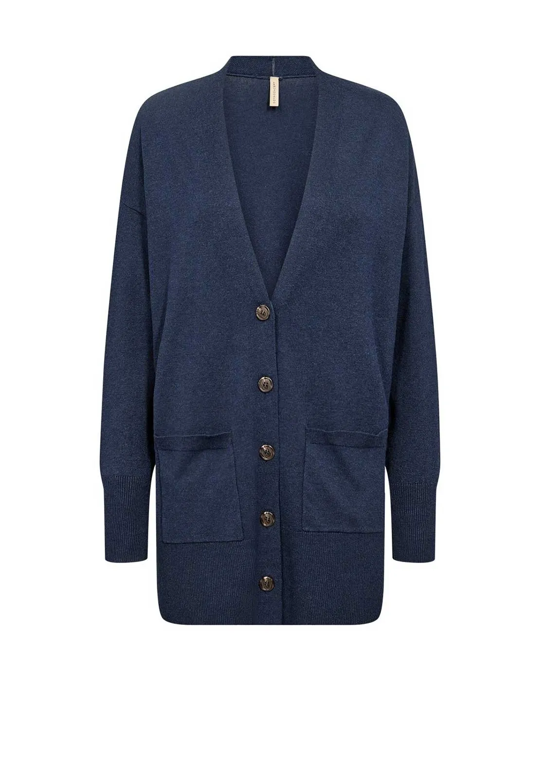 Soyaconcept Dollie V Neck Knit Cardigan, Navy