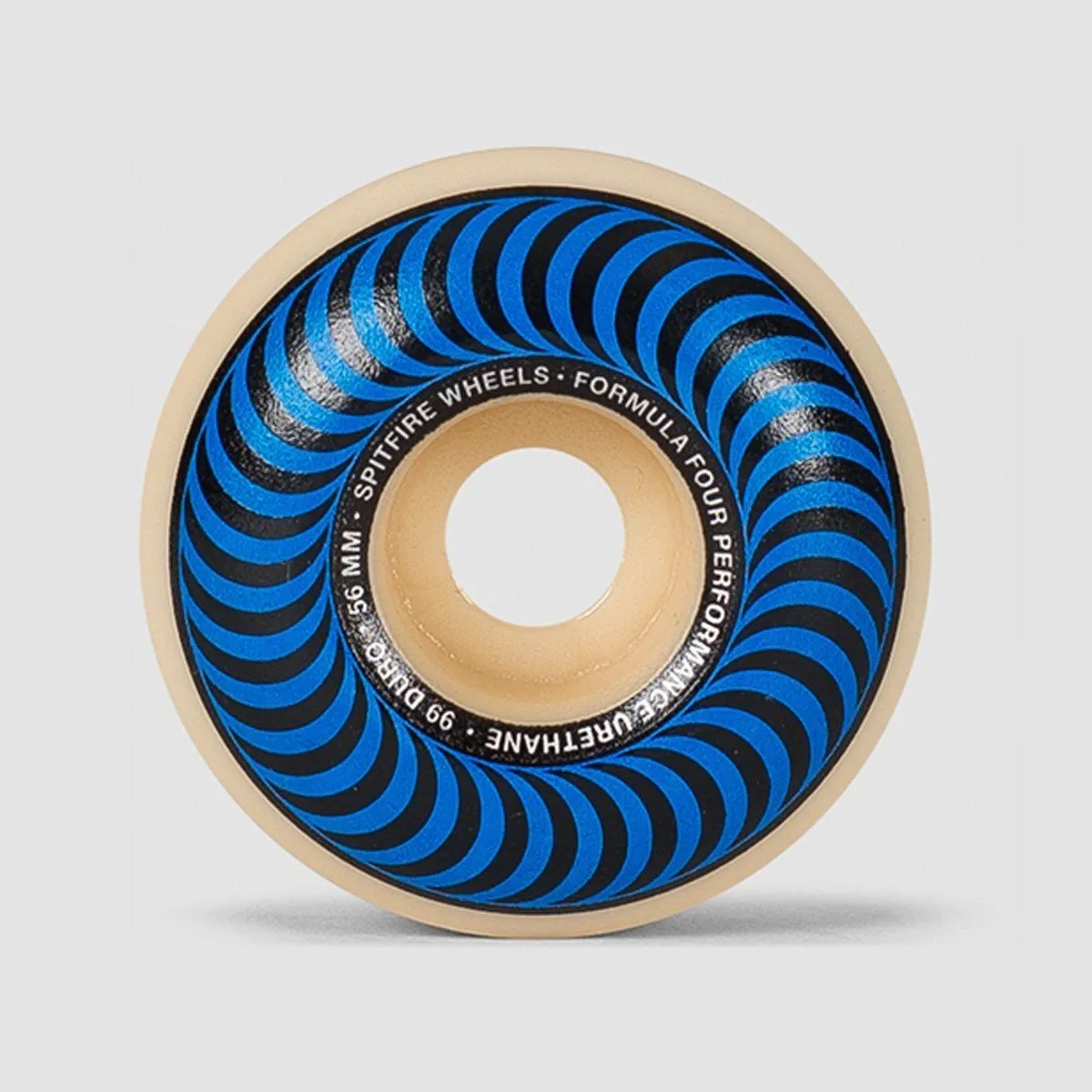 Spitfire Formula Four Classic 99DU Skateboard Wheels Natural/Blue 56mm