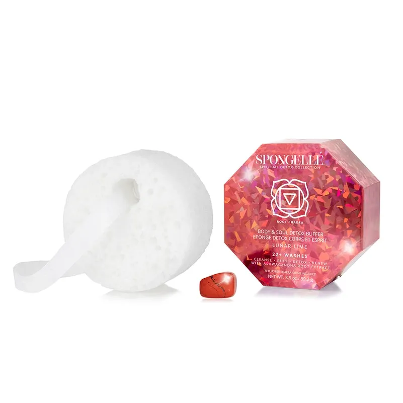 Spongelle    Spiritual Detox Body Wash Infused Buffer Lunar Lime Red Jasper -