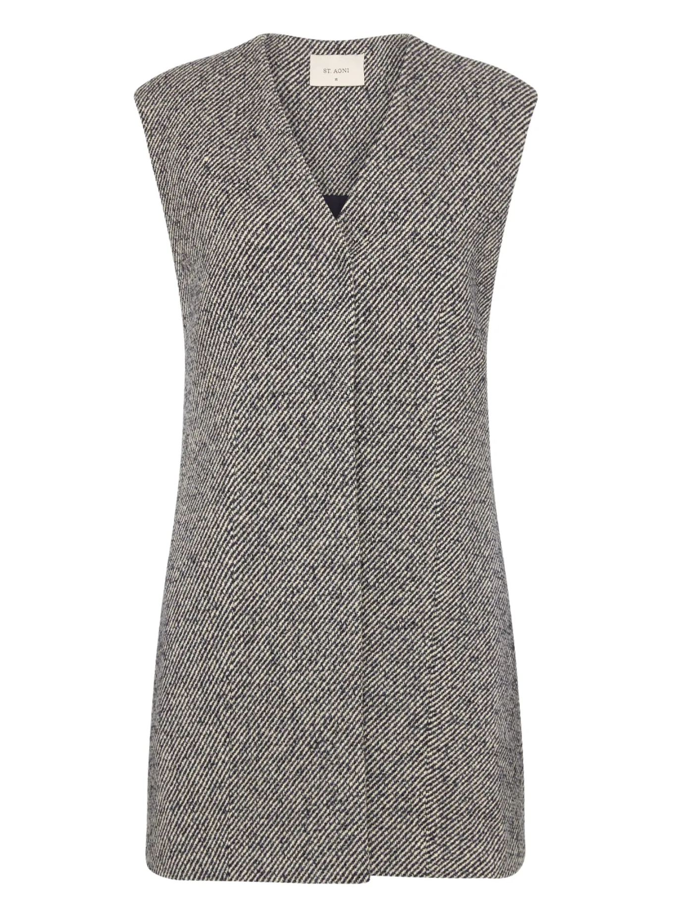 St Agni Twill Vest - Ink Twill