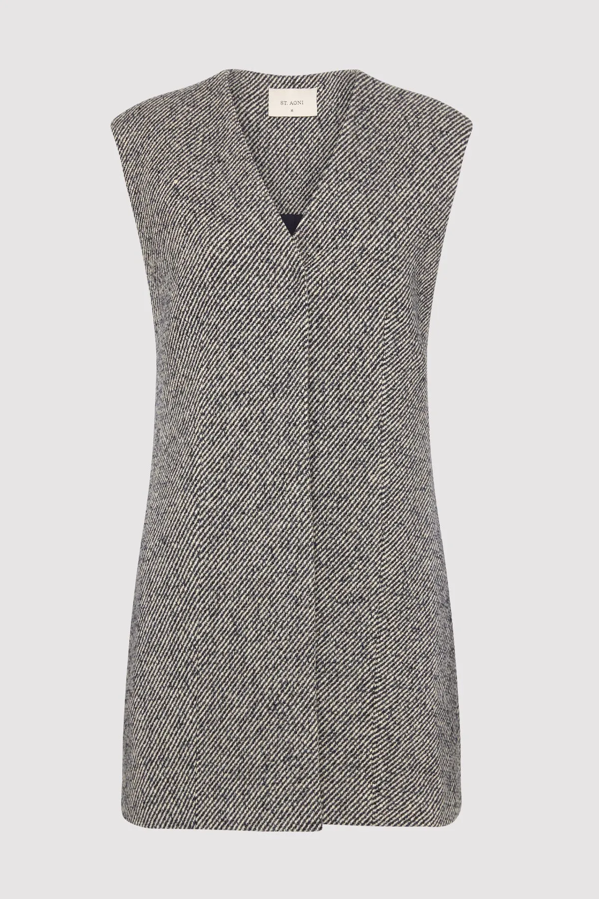 St Agni Twill Vest - Ink Twill