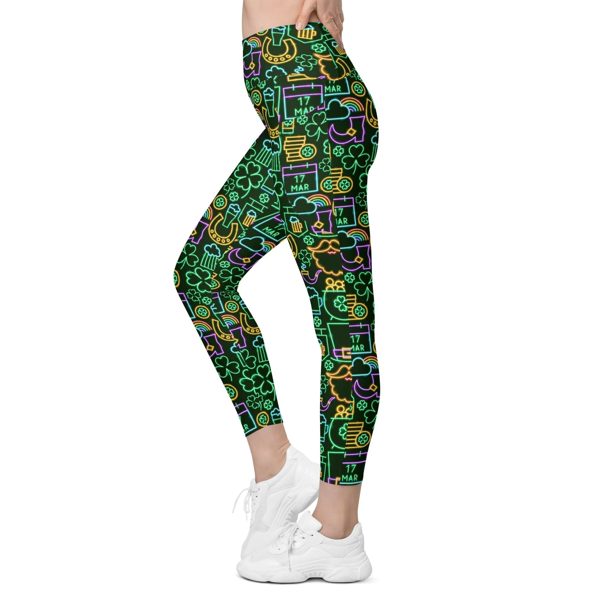 St. Patrick's Celebration Leggings With Pockets