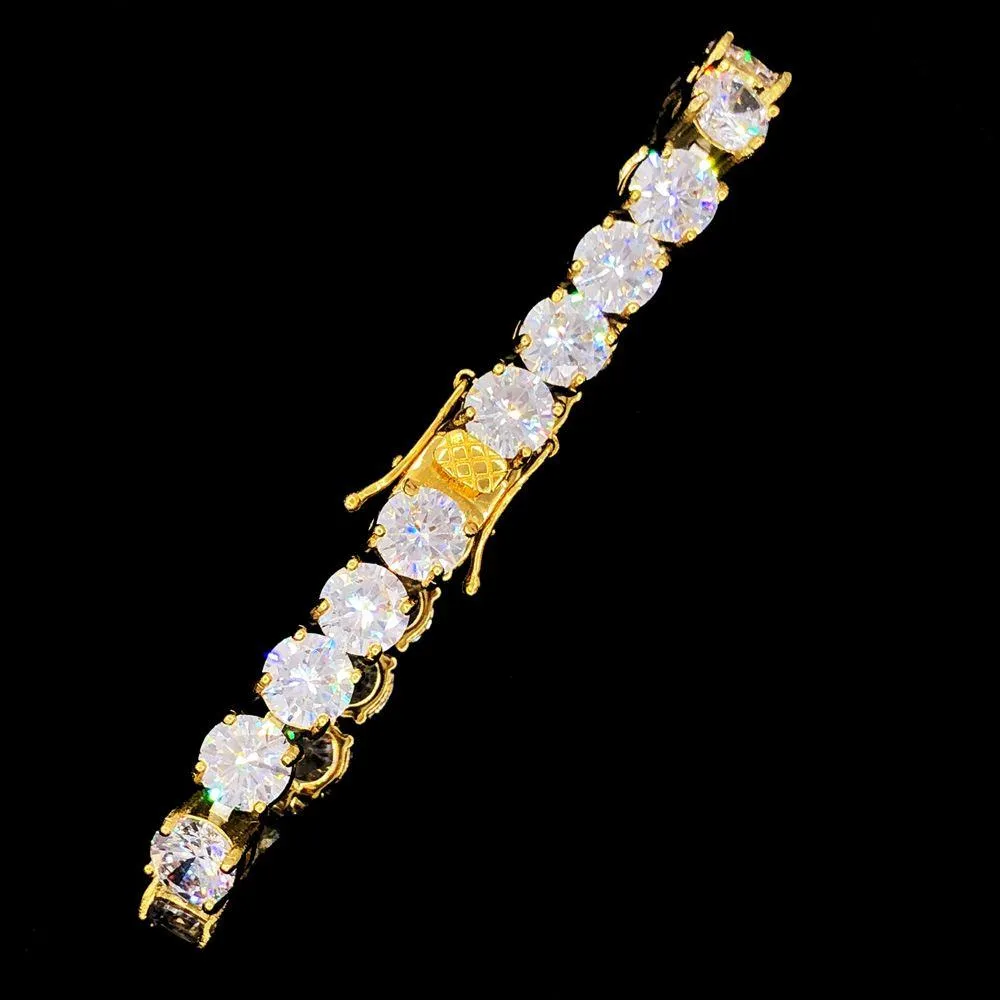 Stainless Steel VVS Iced Out Tennis Bracelet