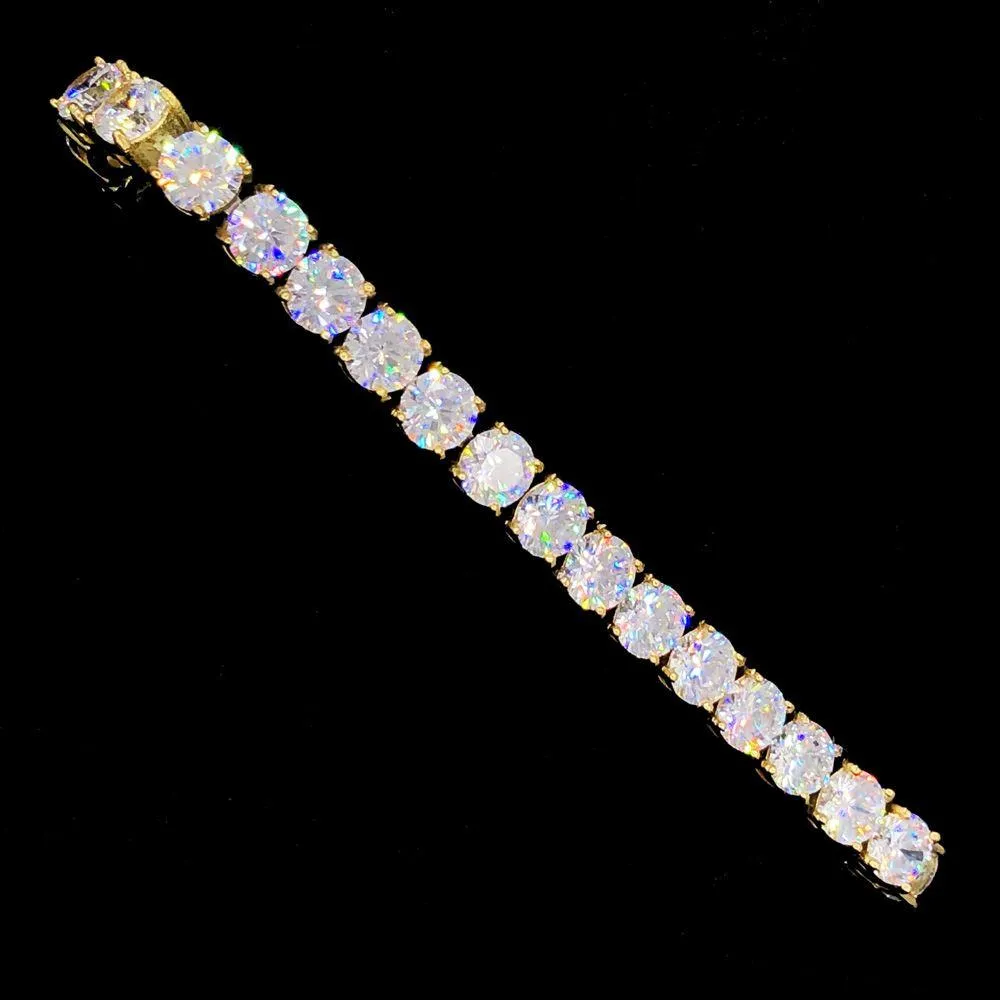 Stainless Steel VVS Iced Out Tennis Bracelet