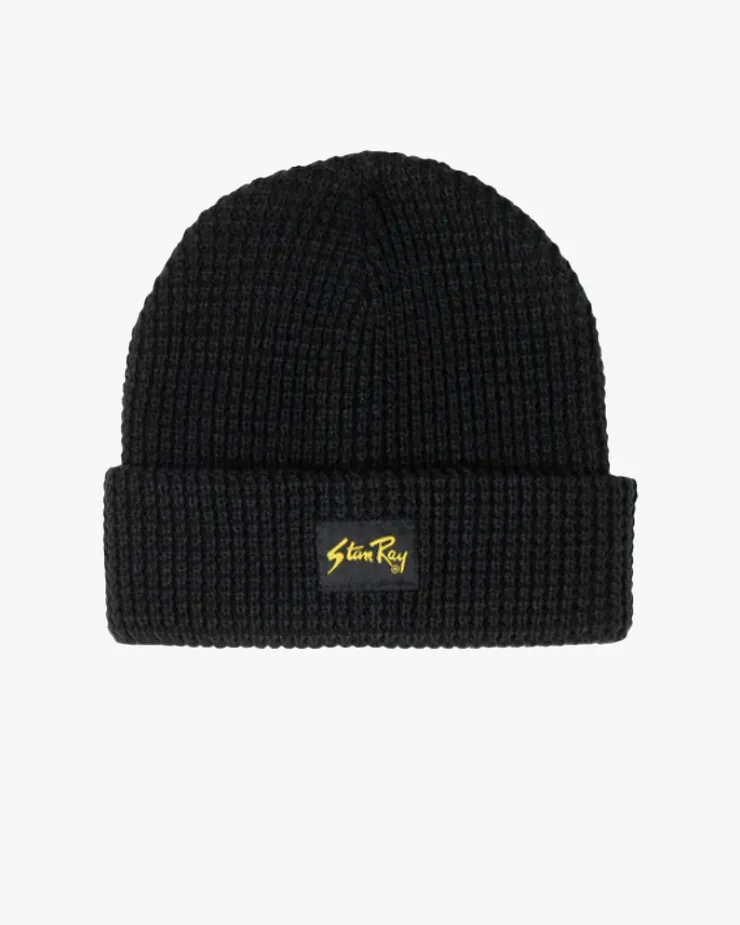 Stan Ray Waffle Beanie - Black