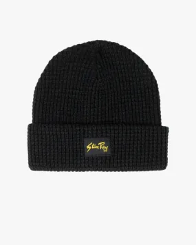 Stan Ray Waffle Beanie - Black