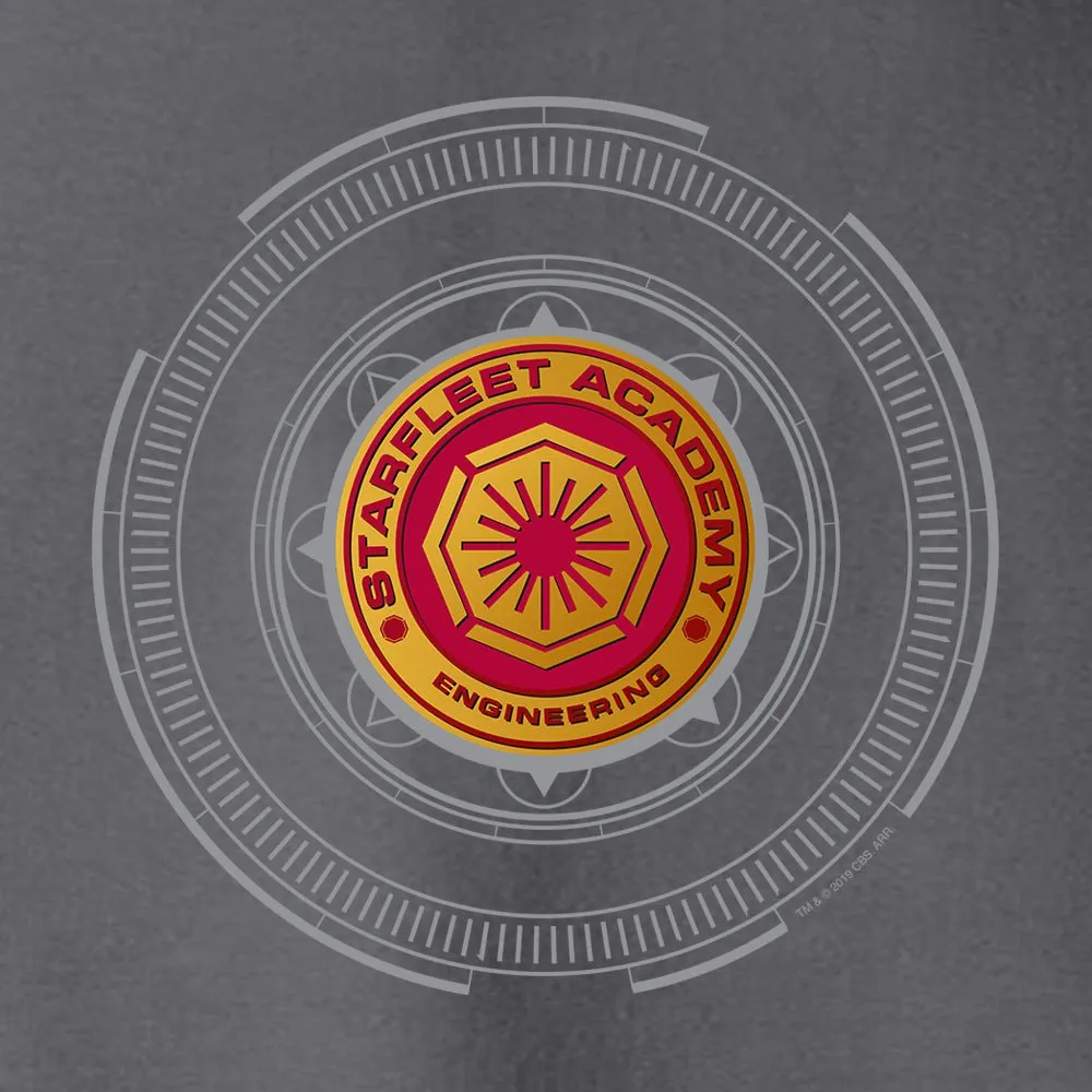 Star Trek Starfleet Academy Engineering Badge Fleece Hooded Sweatshirt