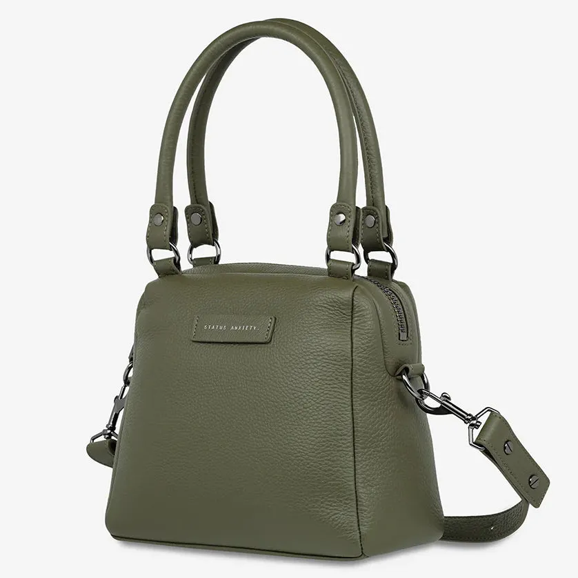 STATUS ANXIETY Mini Mountains Leather Bag - Khaki