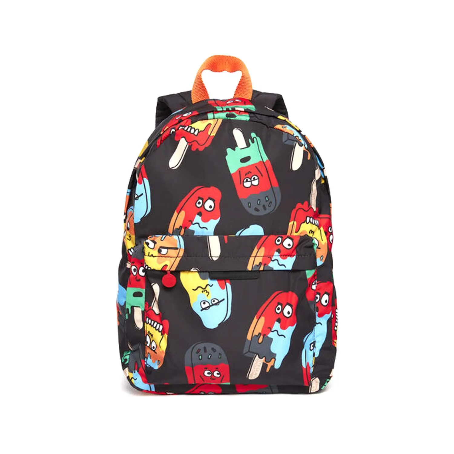 Stella Mccartney Unisex Black And Multicolor Backpack For Jr And Teen