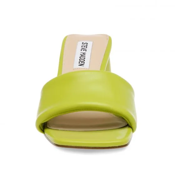 Steve Madden Clear-Sky Lime Recycled PU Sandals