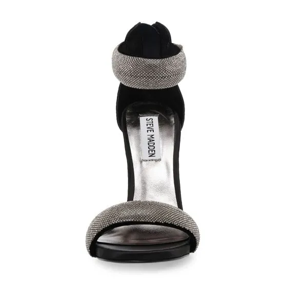 Steve Madden Makenna Black / Pewter Sandals