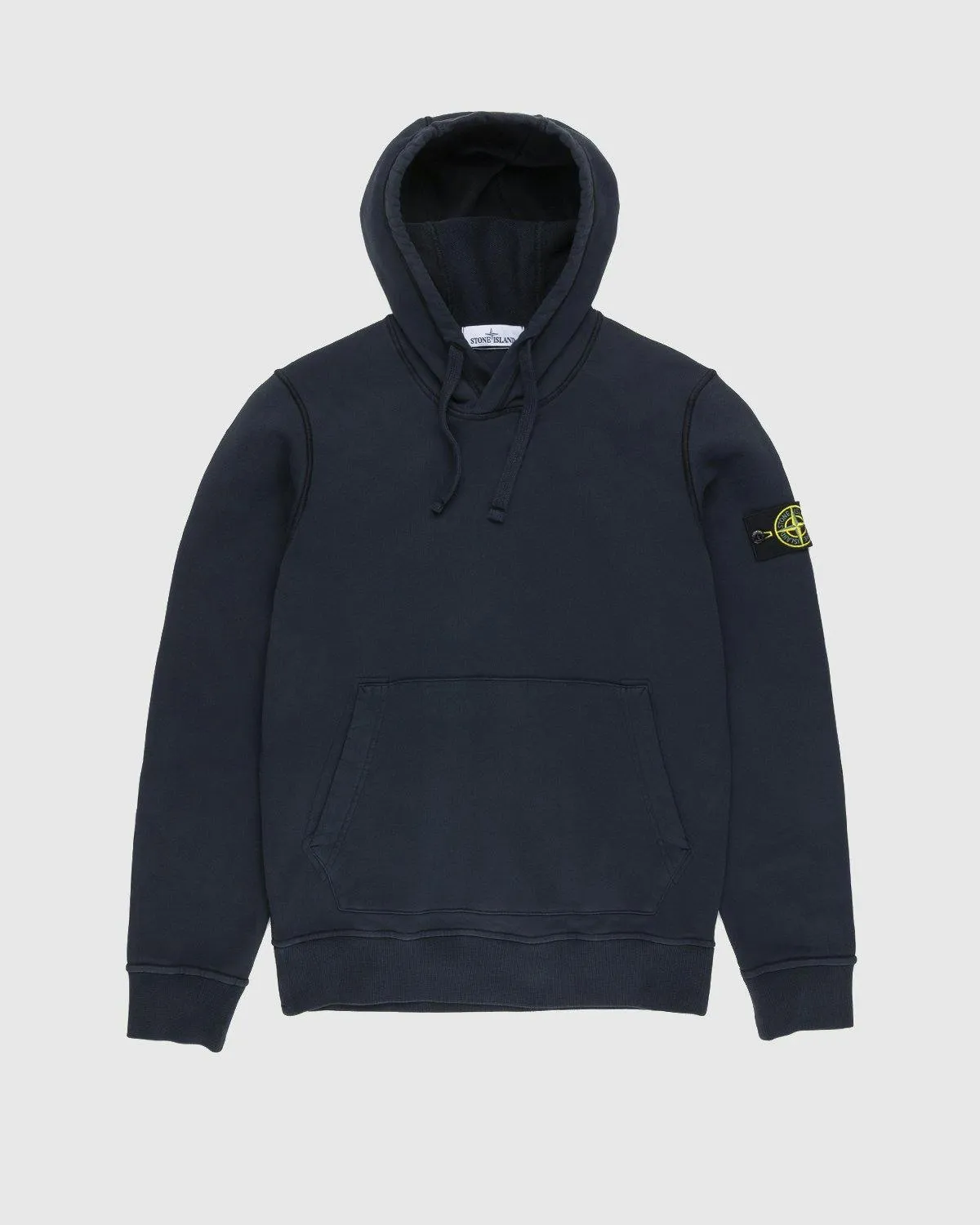 Stone Island – 64151 Garment-Dyed Cotton Fleece Hoodie Navy Blue | Highsnobiety Shop