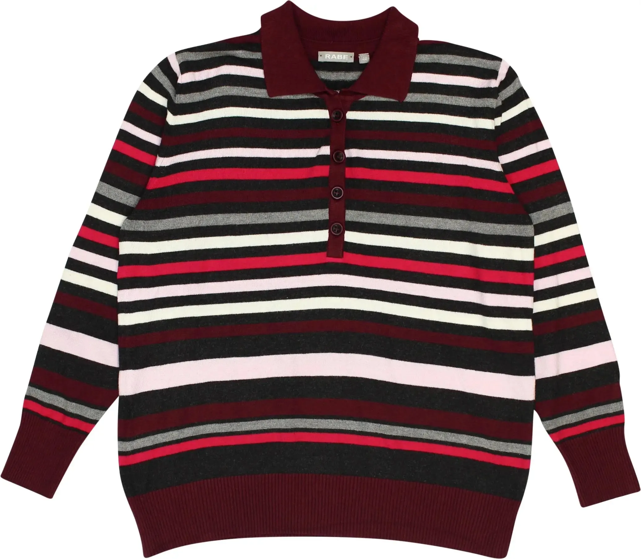 Striped Quarter Neck Jumper | ThriftTale