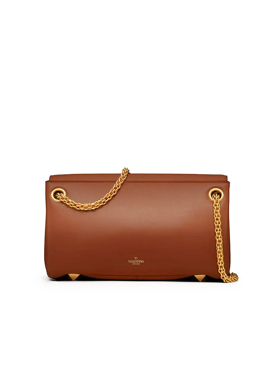 Stud Sign Nappa Shoulder Bag