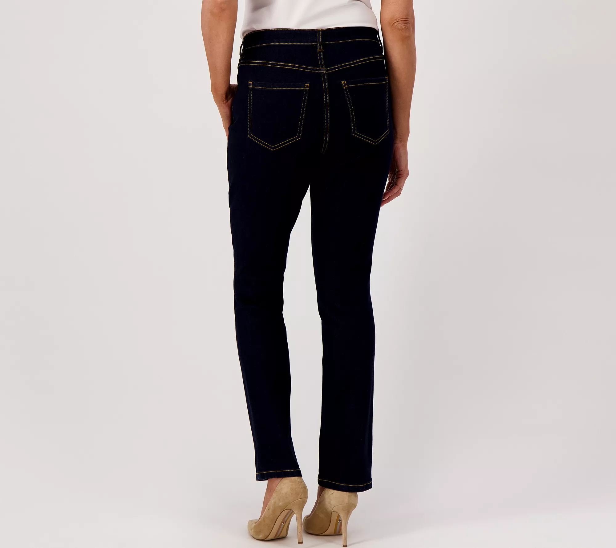 Studio Park x Jayne Brown Tall Straight Leg Jeans with Tummy Panel