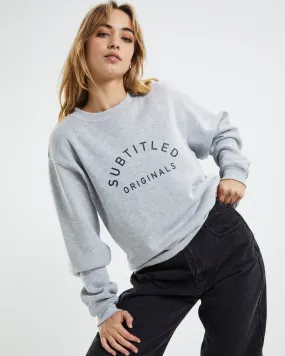 Subtitled Arch Origin Fleece Jumper Grey Marle