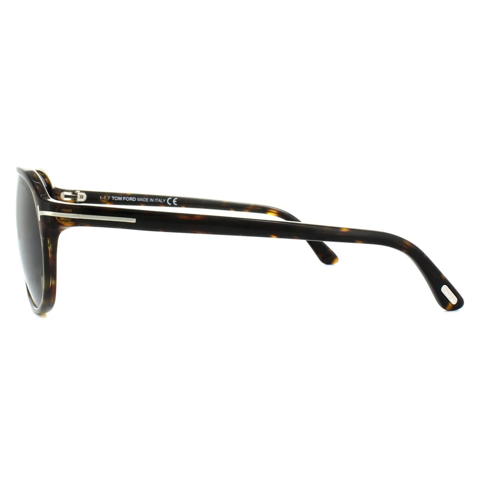 Sunglasses | Aviator Dark Havana Smoke Grey Gradient Sunglasses | Tom Ford