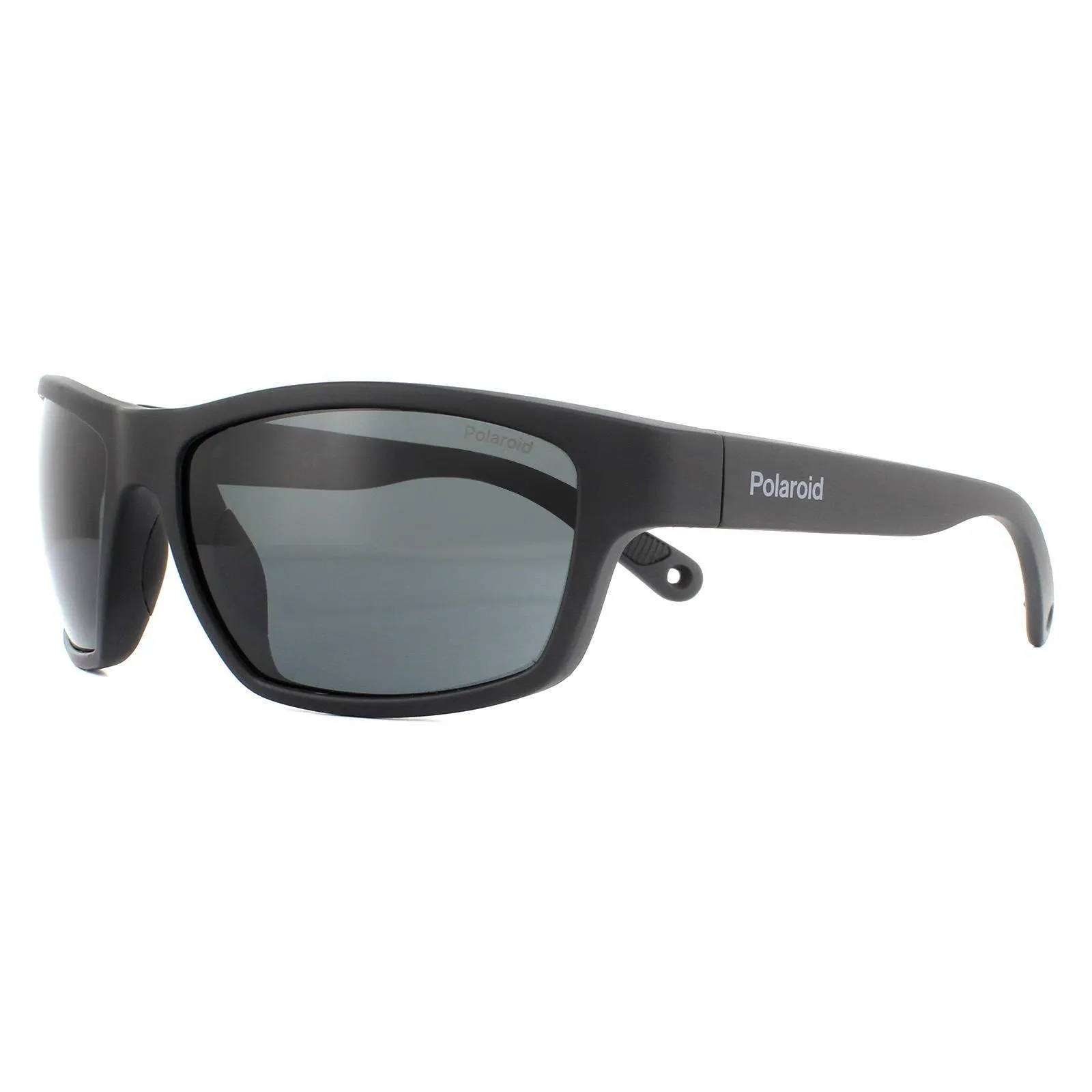 Sunglasses | Sport Wrap Black Grey Polarized Sunglasses | Polaroid