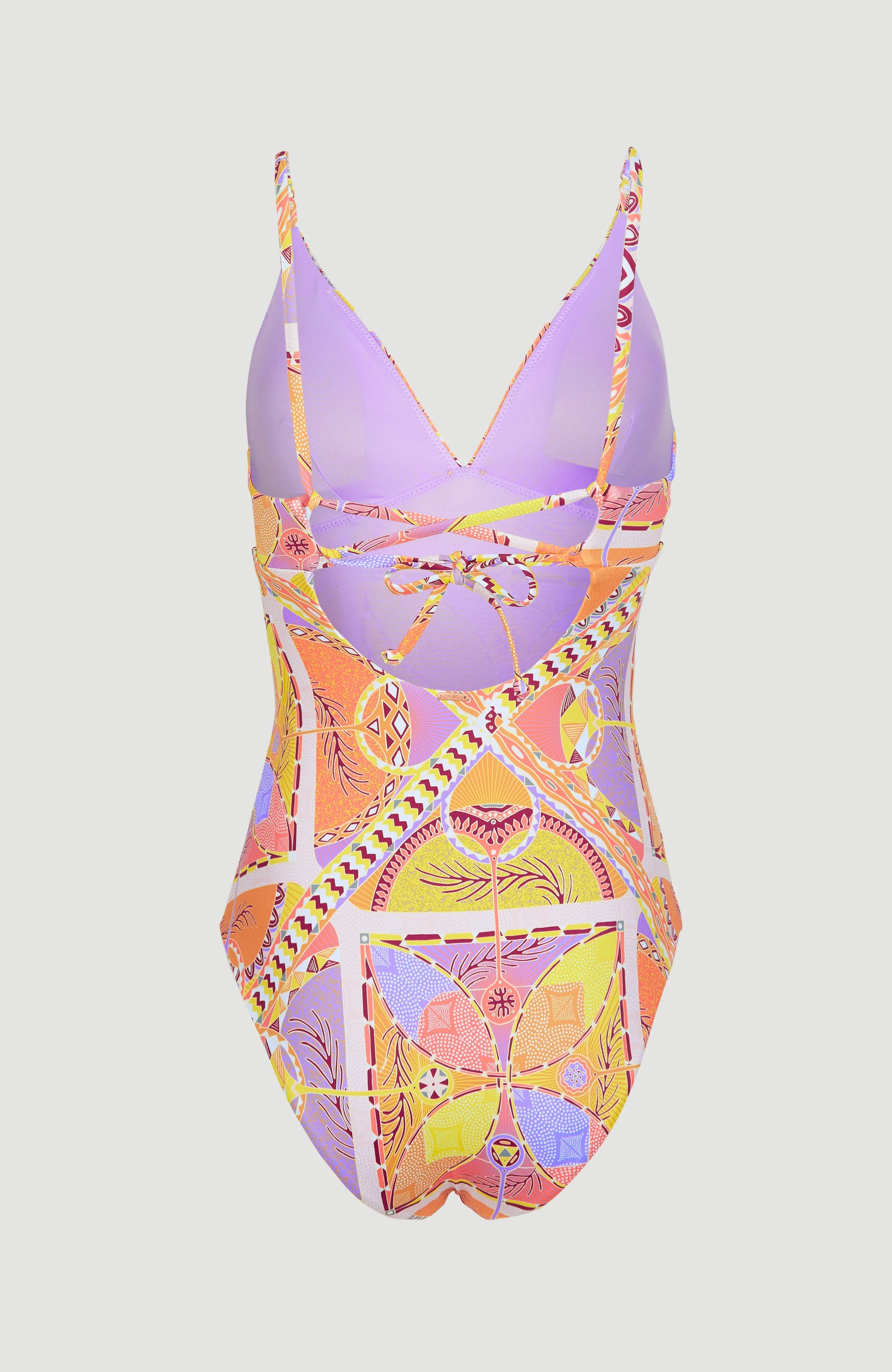 Sunset Swimsuit | Yellow Scarf Print