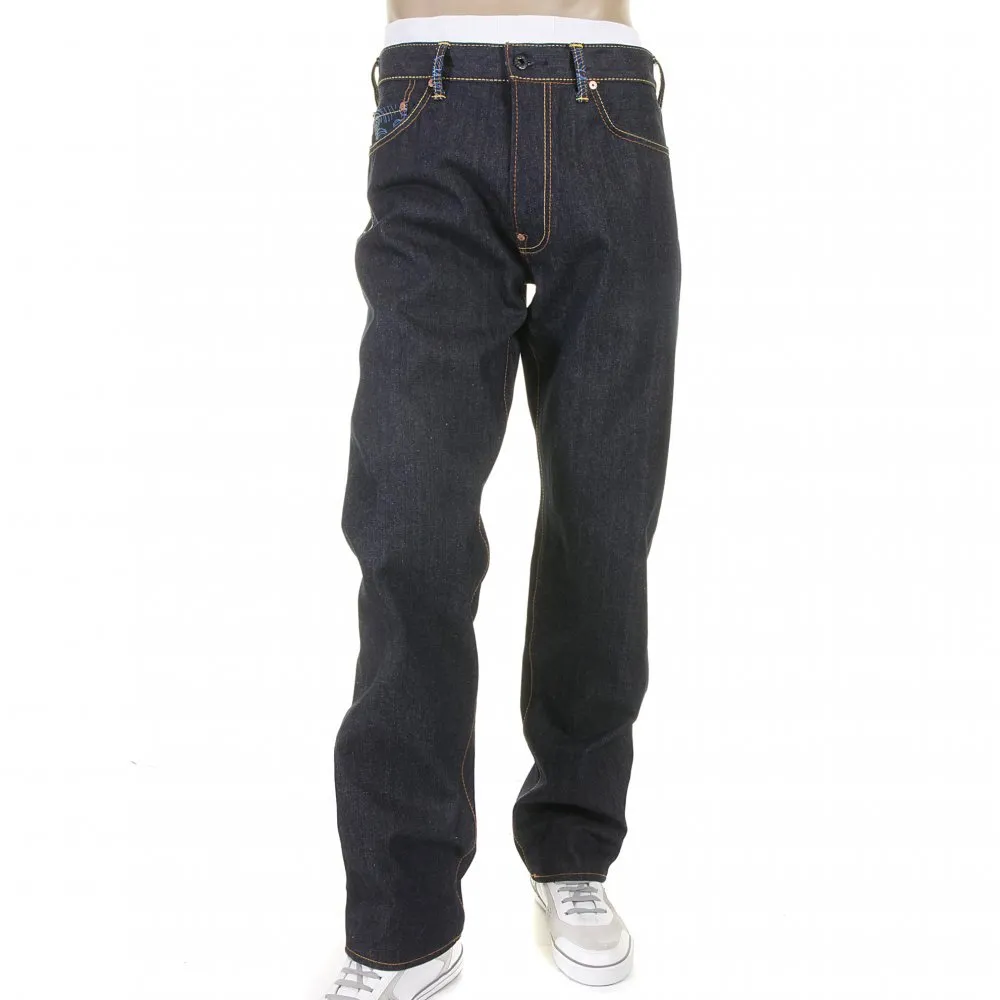 Super Exclusive Design Dark Indigo Raw Denim Jeans for Men