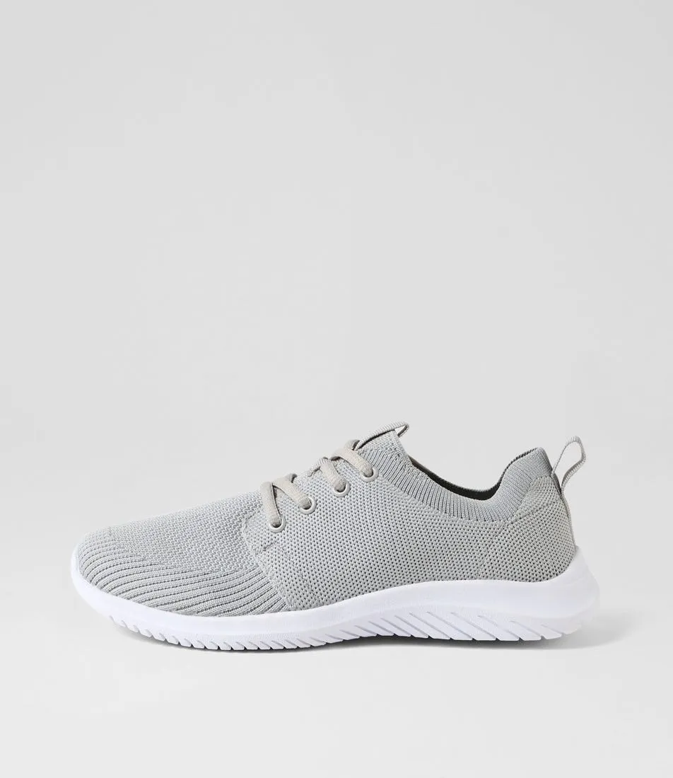 SUPERSOFT Assertive Grey White Knit Sneakers