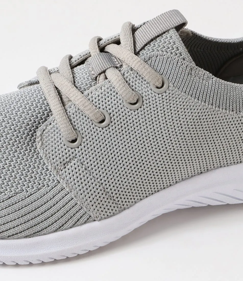 SUPERSOFT Assertive Grey White Knit Sneakers