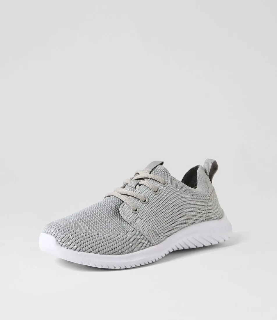 SUPERSOFT Assertive Grey White Knit Sneakers
