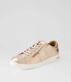 SUPERSOFT Chaz Pale Rose Gold White Leather Sneakers