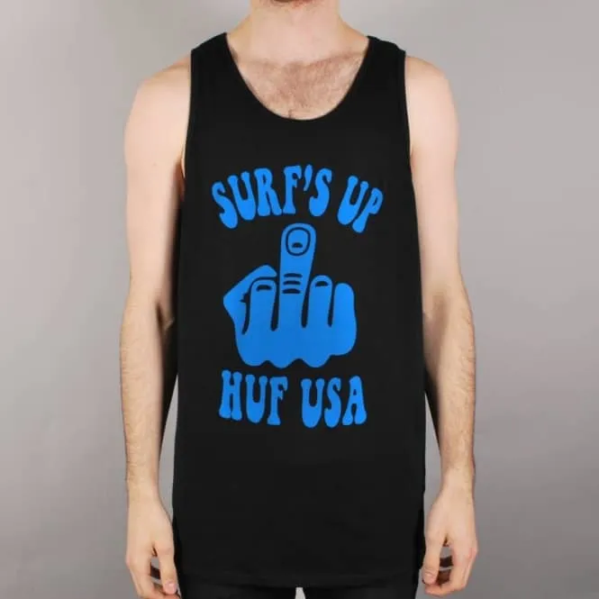 Surfs Up Tank Top - Black