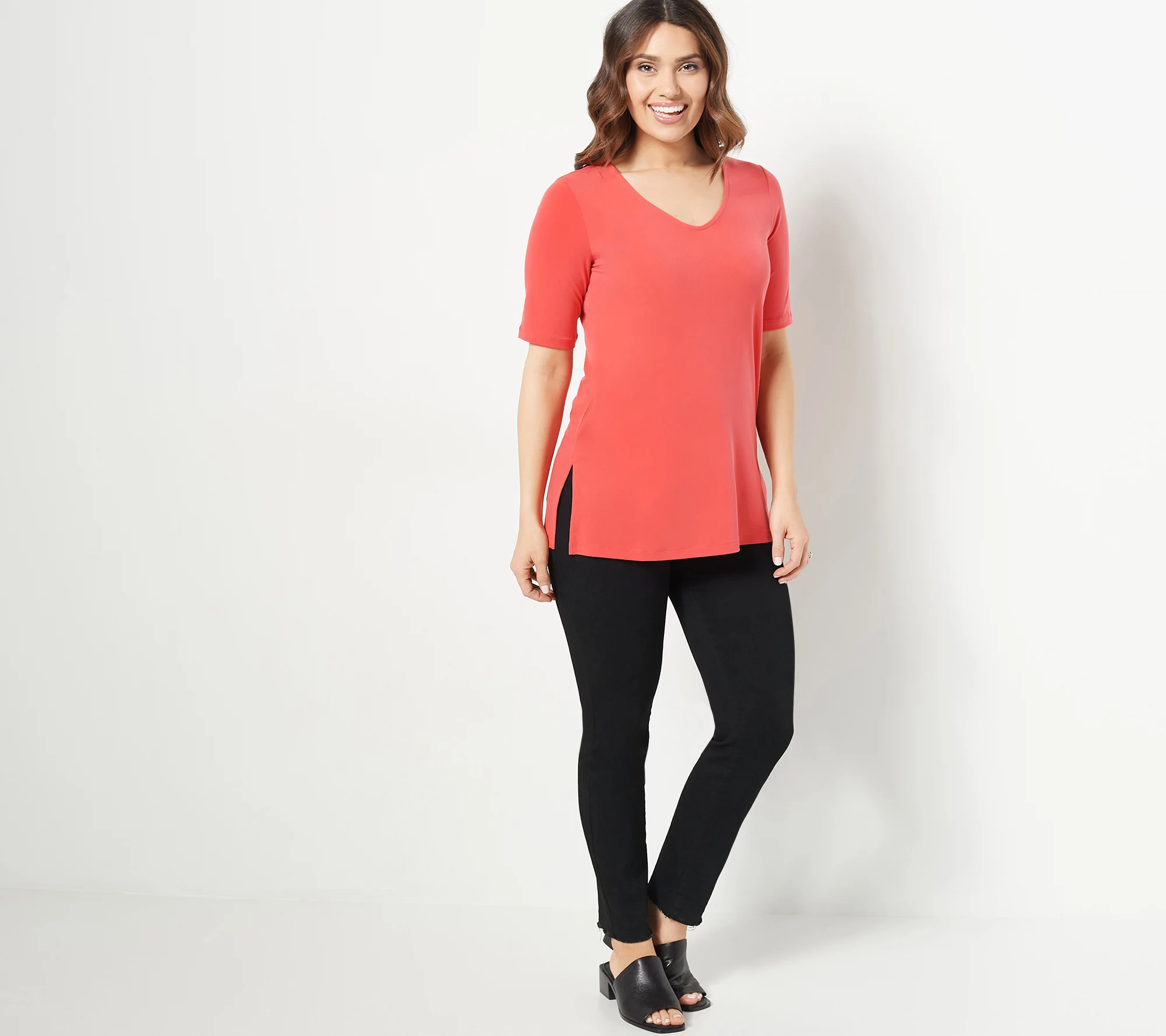 Susan Graver Modern Essentials Petite Liquid Knit Tunic