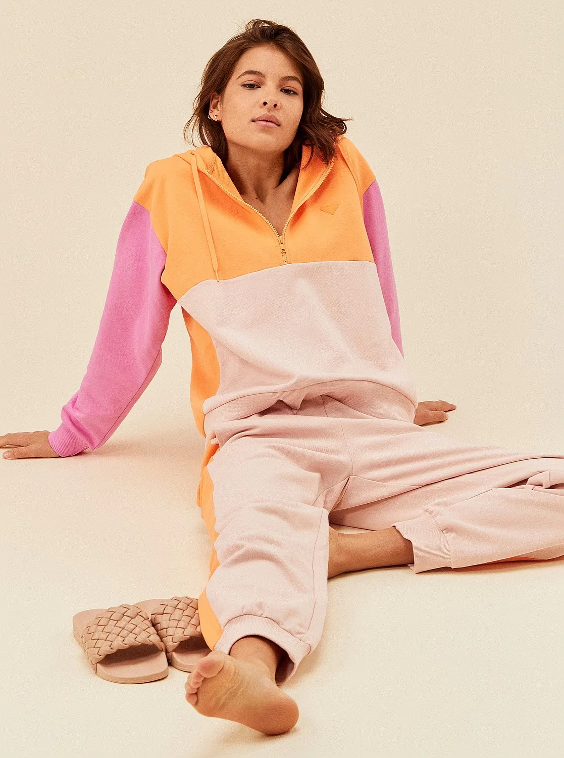 sweatshirt Roxy Essential Energy Cblock Hoodie - NGZ0/Mock Orange - women´s