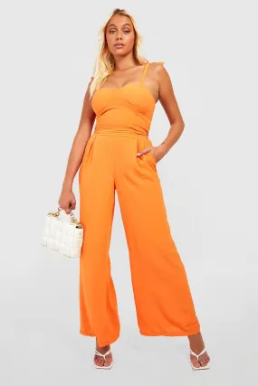 Sweetheart Crop & Wide Leg Pants