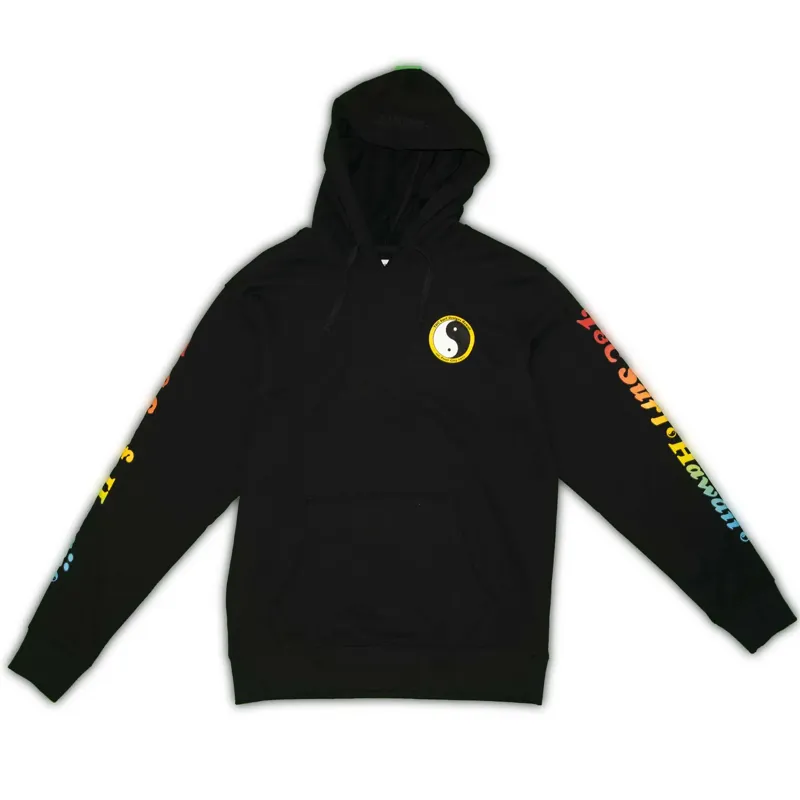 T and C Set YR Rail Hooded Fleece in Washed Black