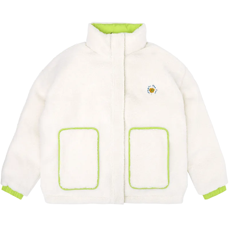 TAKA Original Life Is Beautiful Daisy Reversible Fleece Down Jacket