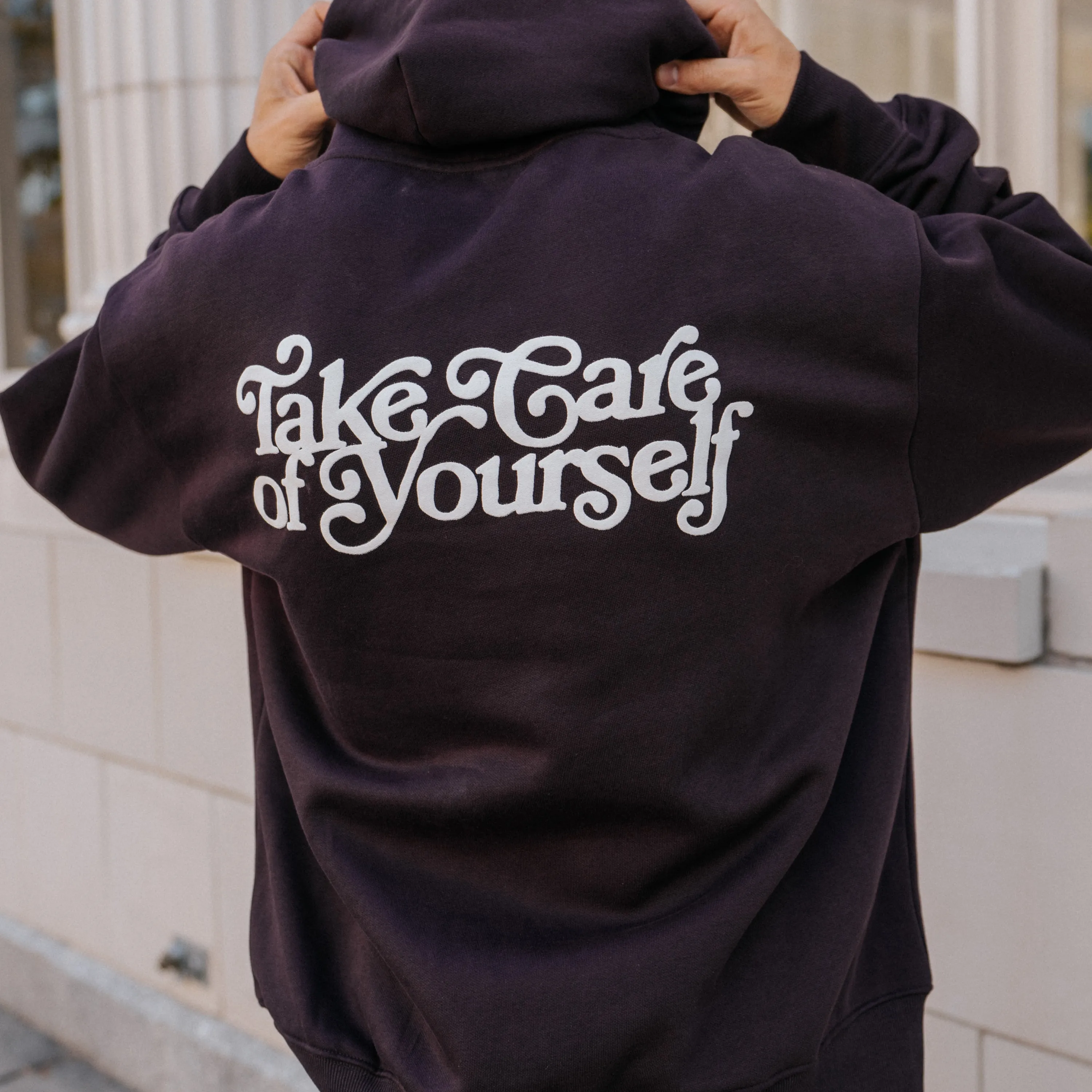 Take Care 2.0 Hoodie in Plum